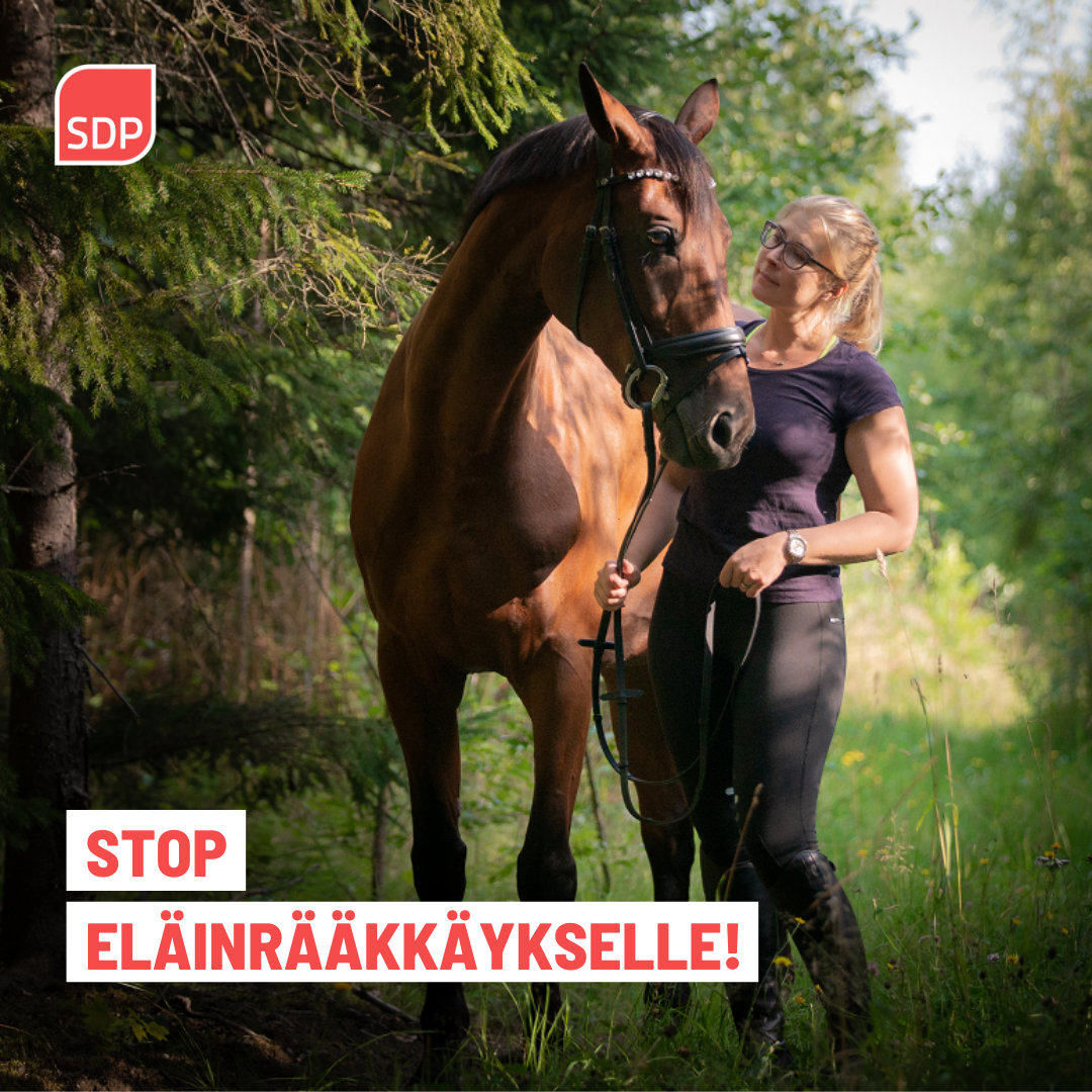 Eläimen hyvinvointi menee aina suorituksen edelle – stop eläinrääkkäykselle!